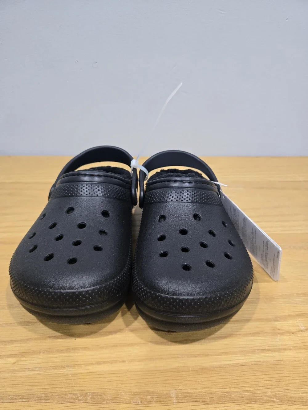 Crocs Classic Lined Kids Clogs Size Junior 3 Black